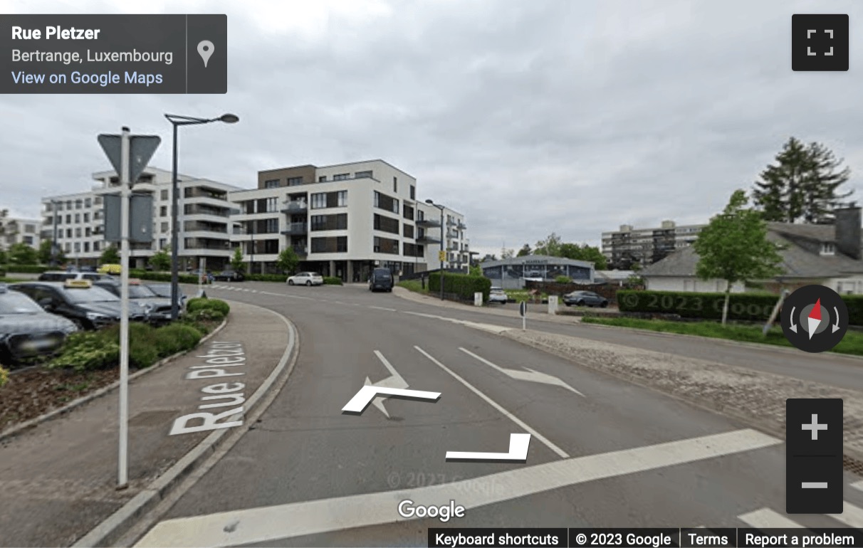 Street View image of 2 Rue Pletzer, Bertrange, Luxembourg