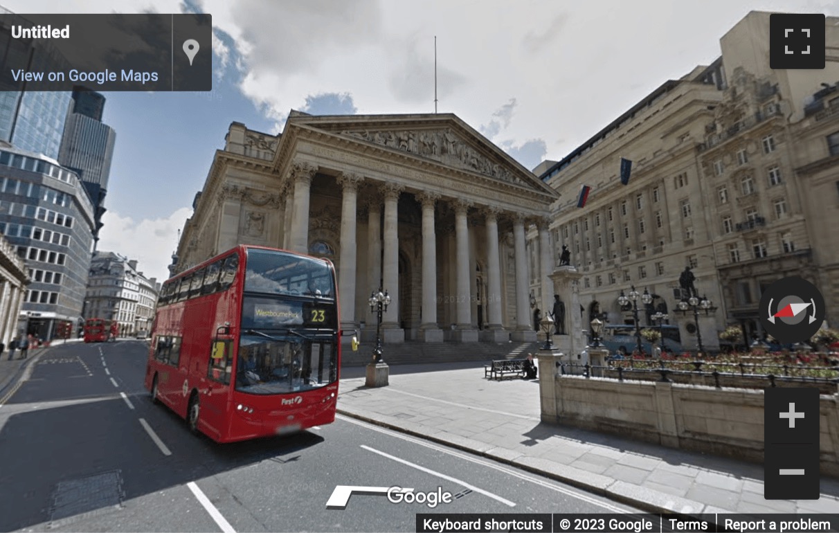 Street View image of 1 Royal Exchange, Central London, EC3V