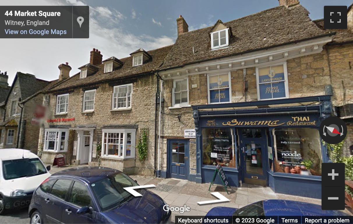 Street View image of 46 Market Square, Witney, Oxfordshire
