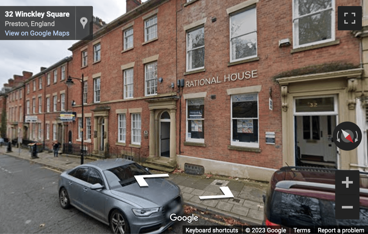 Street View image of 32 Winckley Square, Preston, Lancashire