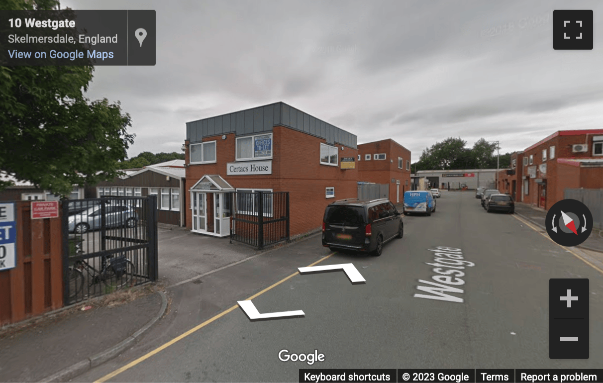 Street View image of Certacs House, 10-12 Westgate, Skelmersdale, Lancashire