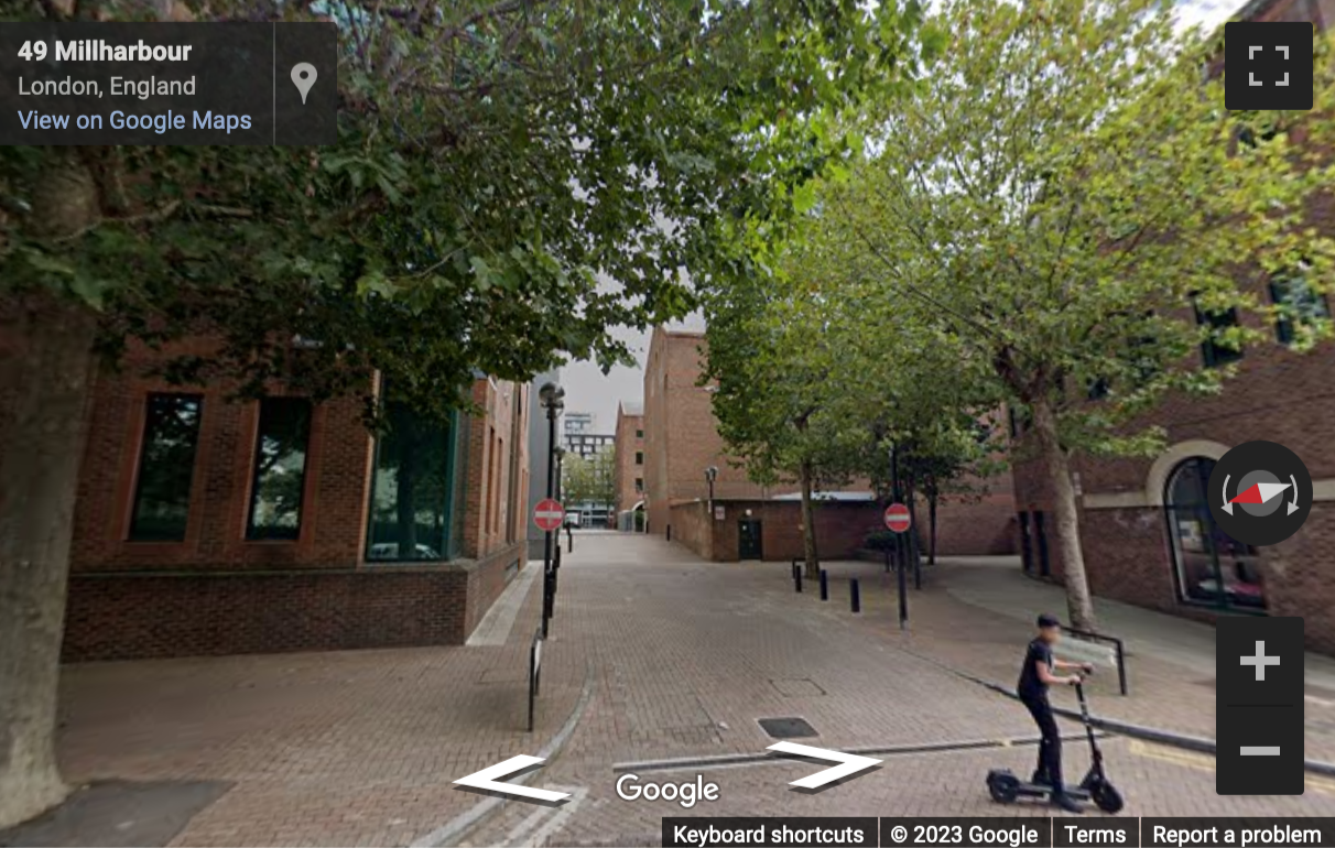 Street View image of Bellerive House (5th Floor), 3 Muirfield Crescent, Central London, E14, UK