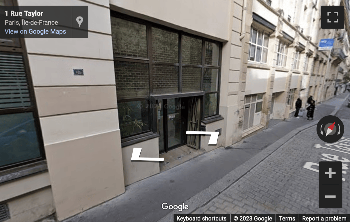 Street View image of 3/3 Bis, Rue Taylor, Paris, Paris Ile de France
