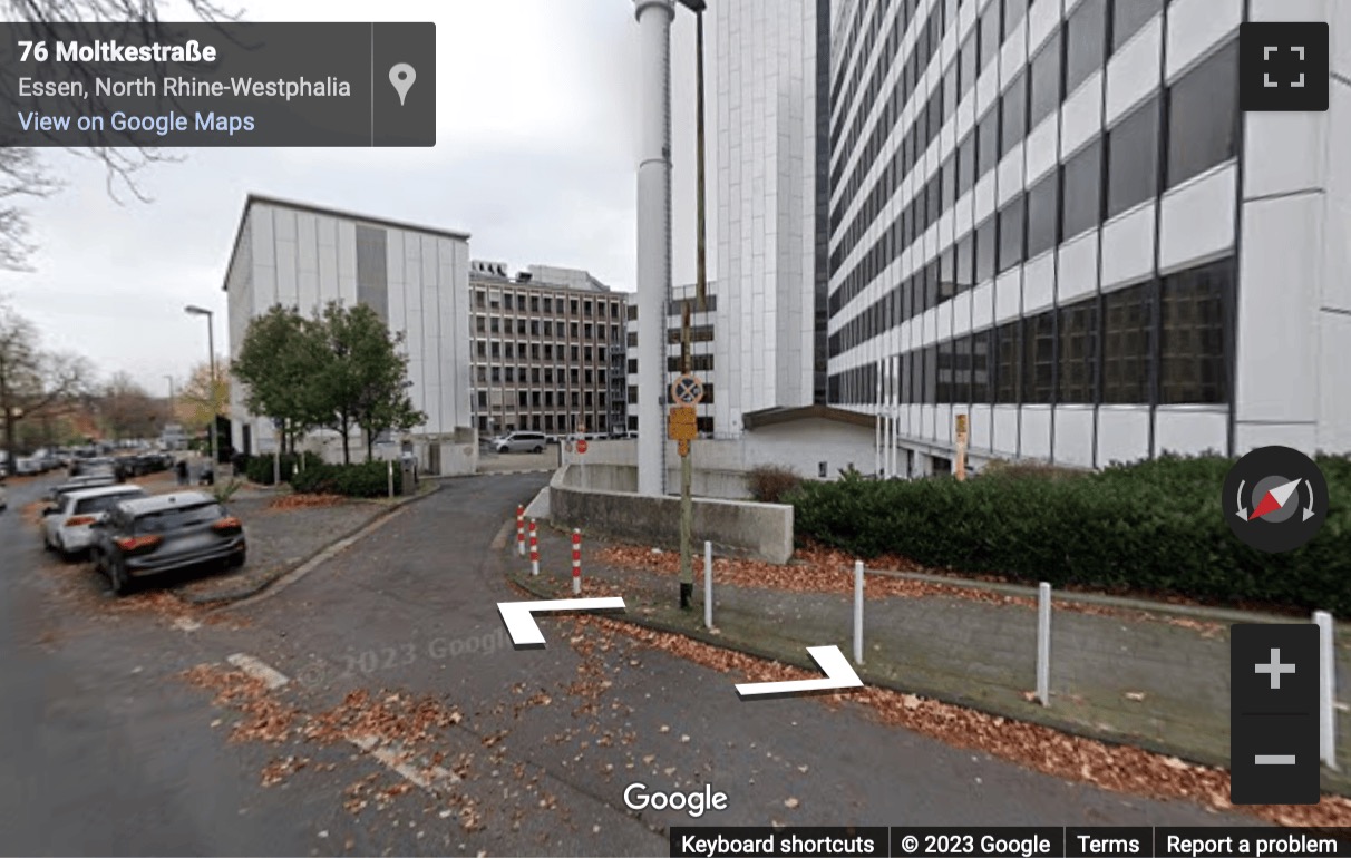 Street View image of Huttropstraße 60, Essen, Nordrhein Westfalen, Germany