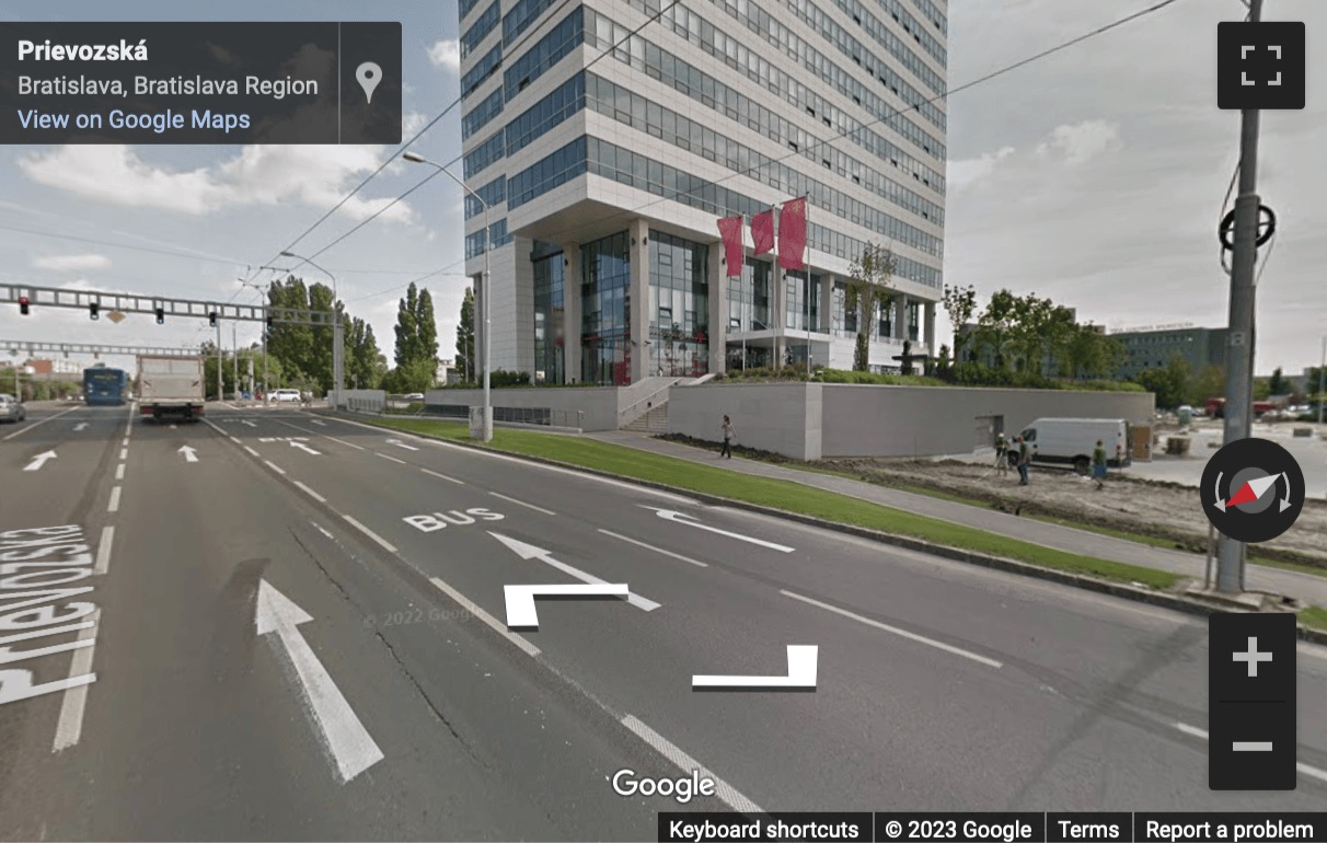 Street View image of 9th Floor, Block E, Apollo Business Centre II, 4D Prievozska Street, 82109 Bratislava