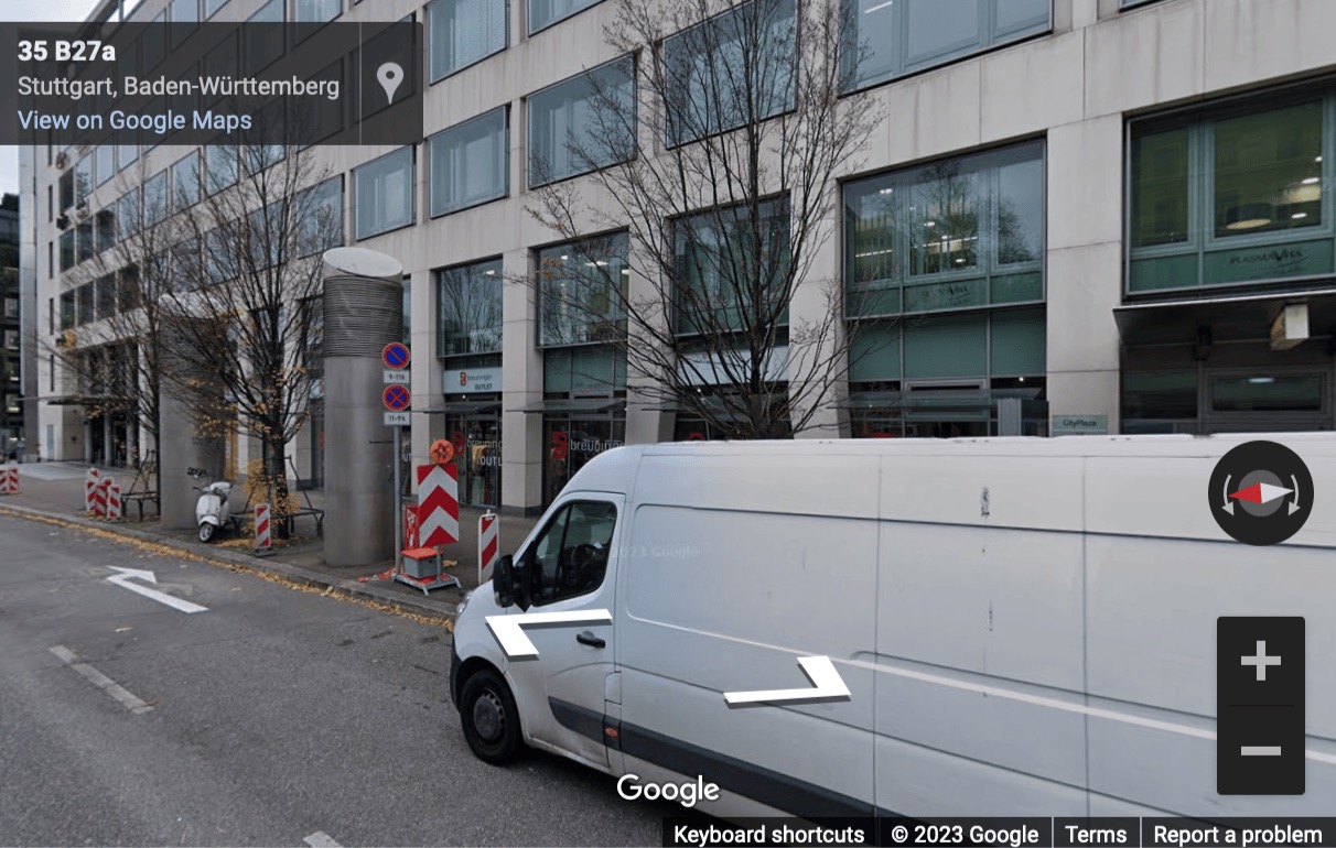 Street View image of Stuttgart City Plaza, 3rd floor, Rotebuehplatz 23, 70178 Stuttgart