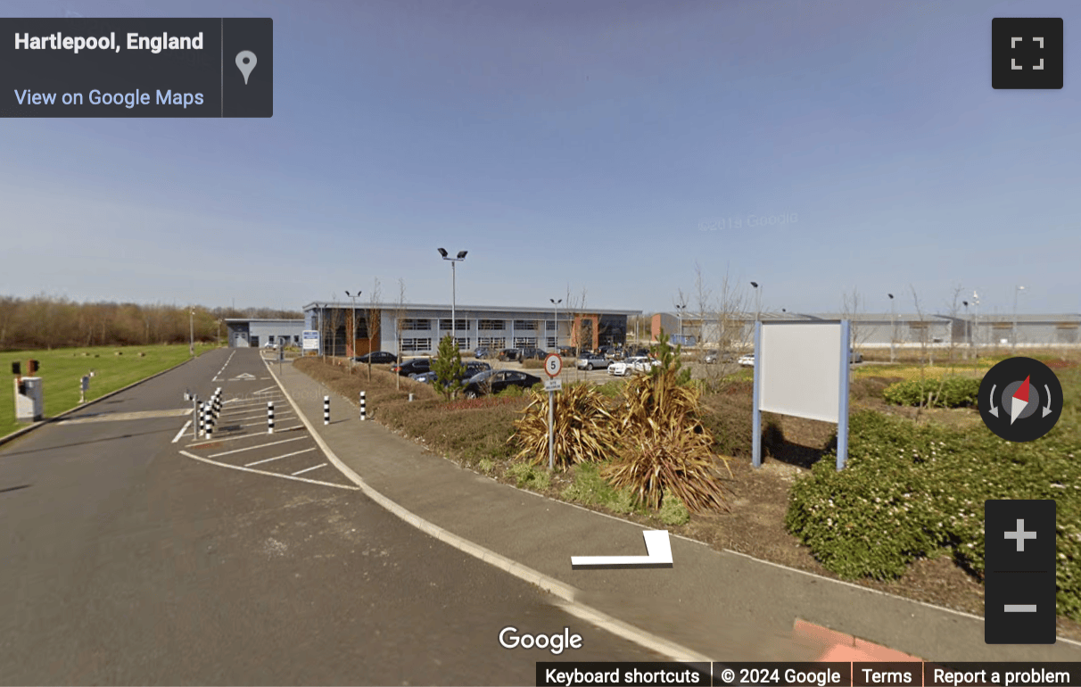 Street View image of Innovation Centre, Queens Meadow Business Park, Hartlepool, Cleveland