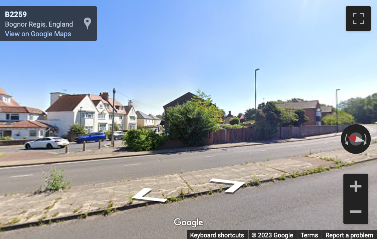 Street View image of Upper Bognor Road, Bognor Regis, Chichester, West Sussex
