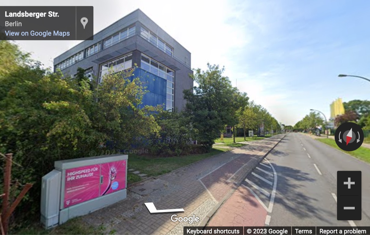 Street View image of Landsberger Str. 217-267, Berlin, Brandenburg, Germany