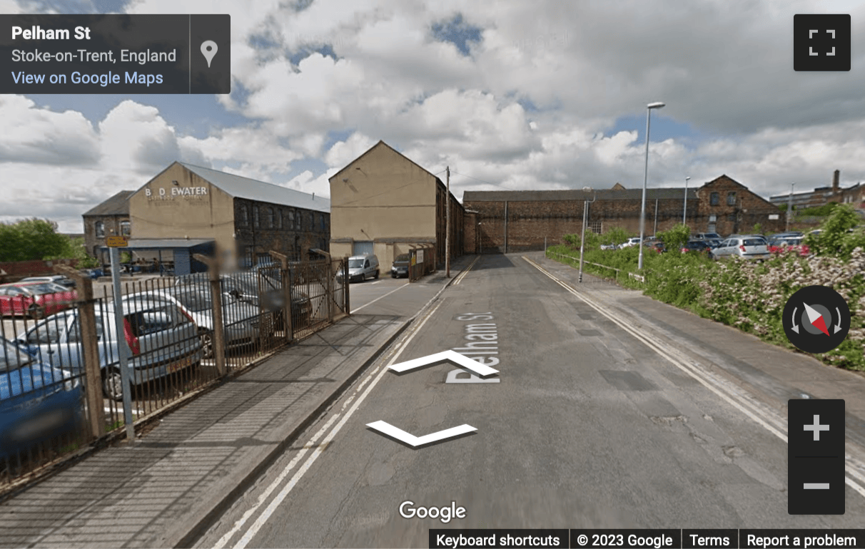 Street View image of Pelham Street, Hanley, Stoke-on-Trent, Staffordshire
