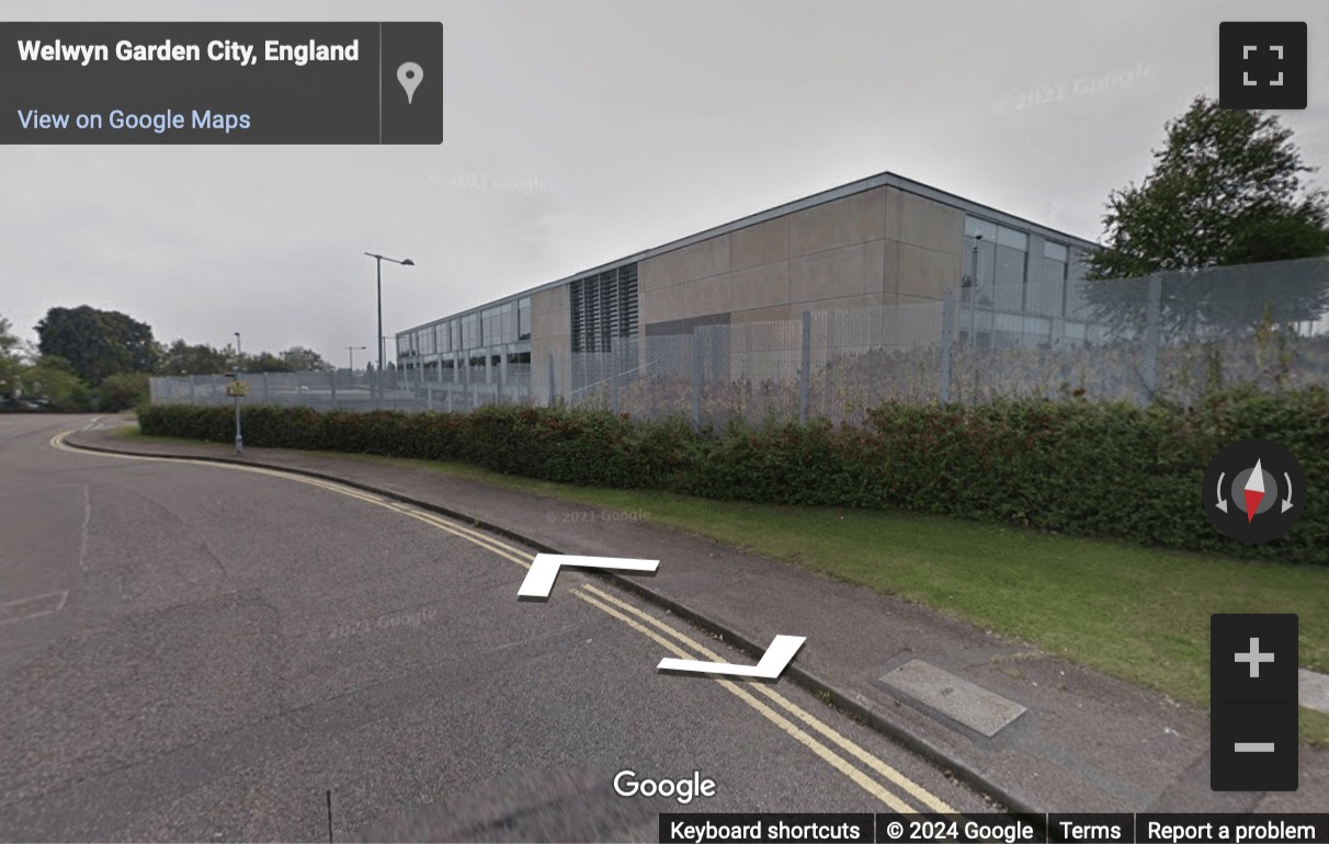 Street View image of 2 Falcon gate, Shire Park, Welwyn Garden City, Hertfordshire