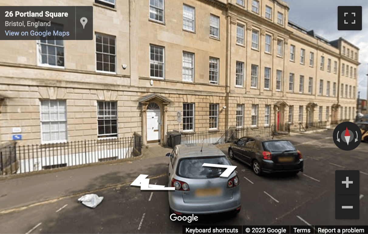 Street View image of 33 Portland Square, St Pauls, Bristol, Gloucestershire