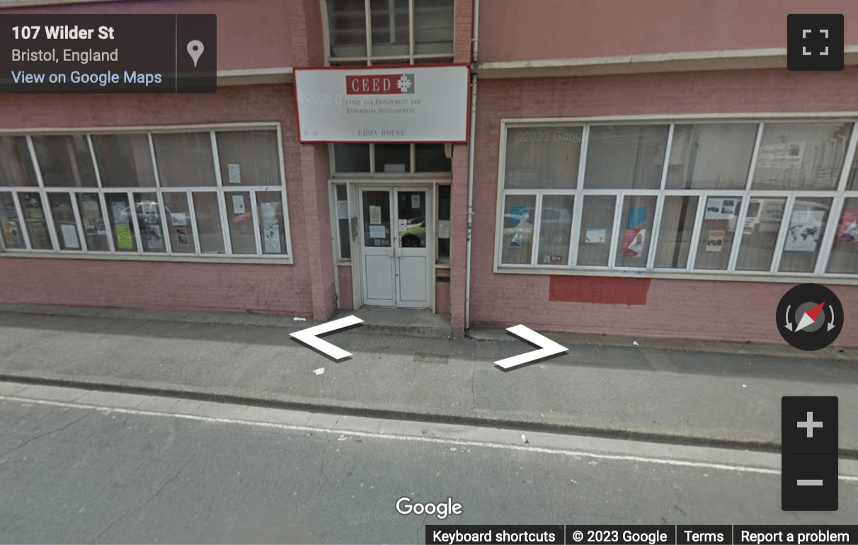 Street View image of Work Dens @ CEED, Ujima House, 97-107 Wilder Street, St. Pauls, Bristol