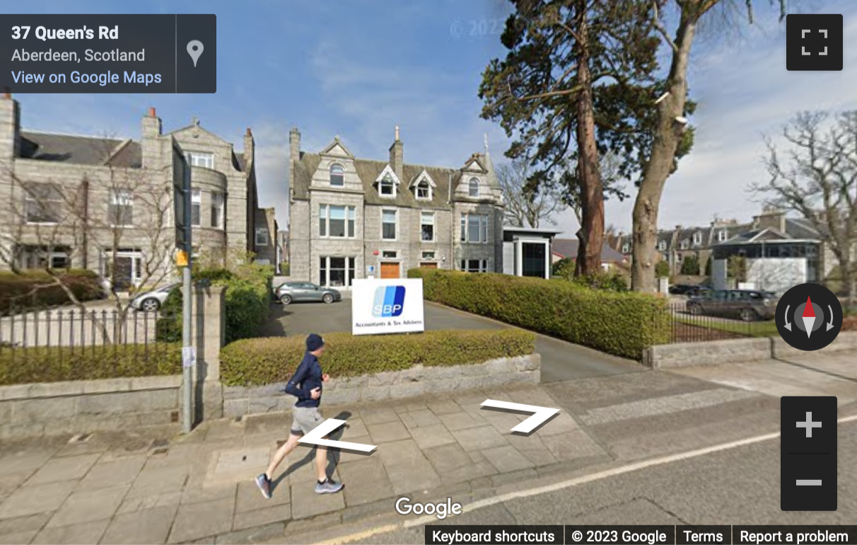 Street View image of 46 Queens Road, Aberdeen, Scotland