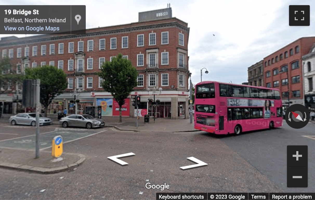 Street View image of Cathedral Quarter, 3rd floor, 12 Bridge Street, Belfast, Northern Ireland