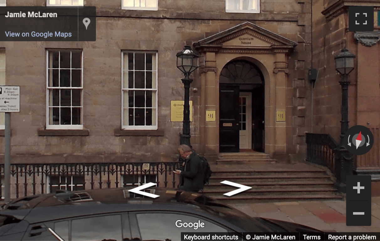 Street View image of 91 George Street, Edinburgh, Scotland